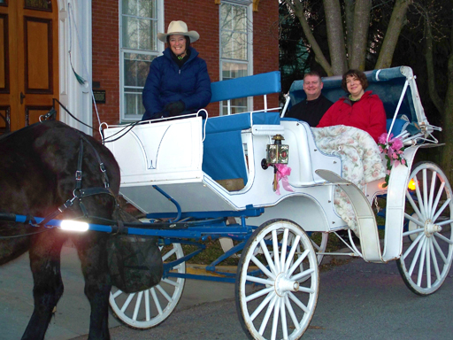 Steve & Terina on a Broomtail Carriage Ride